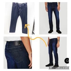 AG Adriano Goldschmeid the Everett slim straight jean dark wash size 40x32